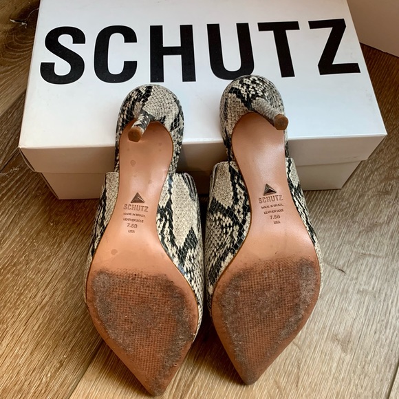 Schutz Bardot Pointed Toe Mule - Picture 4 of 7